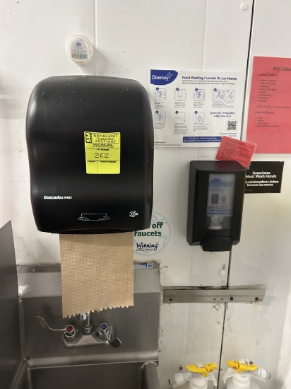 SOAP AND PAPER TOWEL DISPENSER