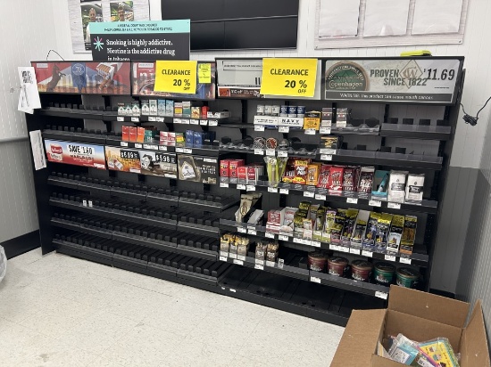 9FT TOBACCO MERCHANDISING SHELVING UNIT