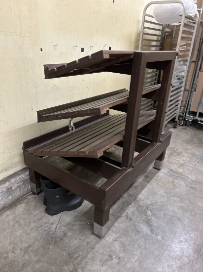 4FT SLANT SHELF BAKERY MERCHANDISER