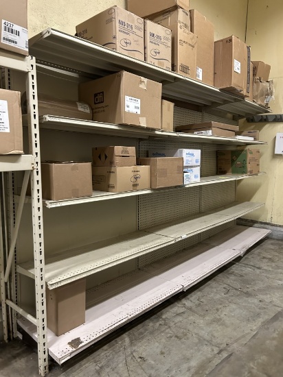 12FT OF MADIX WALL SHELVING