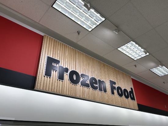 FROZEN FOOD SIGN