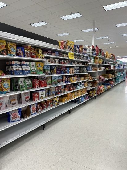 51FT OF MADIX WALL SHELVING