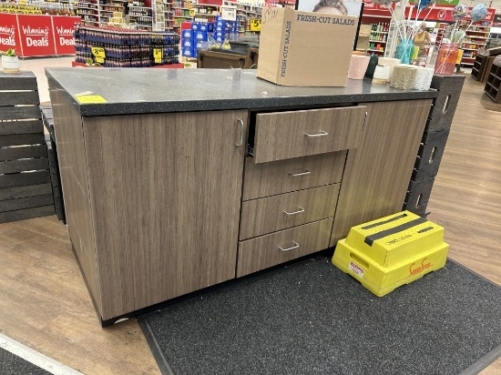 FLORAL MILLWORK CABINET
