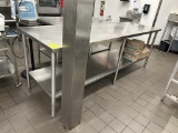 96IN X 30IN STAINLESS STEEL TABLE