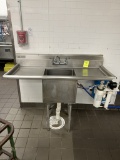 ADVANCE TABCO STAINLESS STEEL SINGLE BASIN SINK