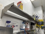 96IN X 12IN STAINLESS WALL SHELF/UTENSIL RACK