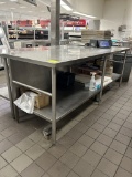 96IN X 30IN STAINLESS STEEL TABLE