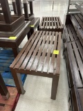 PORTABLE WOODEN MERCHANDISING TABLES