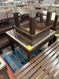 NESTING WOODEN BAKERY TABLES