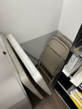 2 4FT FOLDING TABLES W/ 3 FOLDING CHAIRS