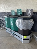 POLY WASTE DISPOSAL CONTAINERS W/ CONTAINMENT BASE