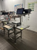 HEAT SEAL WRAPPING STATION W/ BIZERBA PRICING SCALE