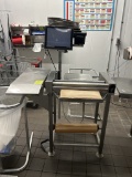 HOBART WRAPPING STATION W/ BIZERBA PRICING SCALE