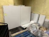 GROUP OF LOOSE MADIX SHELVING IN BACK ROOM