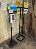 SANITIZER DISPENSER W/ STAND AND ASSORTED MERCHANDISER