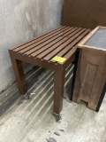 PORTABLE WOODEN MERCHANDISING TABLE