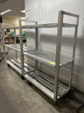 ASSORTED PORTABLE ALUMINUM COOLER RACKS