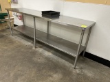 96IN X 24IN STAINLESS STEEL TABLE