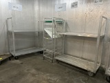 ASSORTED PORTABLE ALUMINUM COOLER RACKS