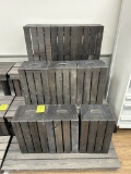 GROUP OF WOODEN CRATES
