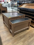ASSORTED SIZED DRY PRODUCE MERCHANDISING TABLES