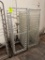 aluminum sheet pan racks, one w/ plastic cover