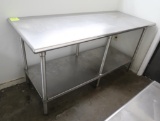 stainless table w/ undershelf