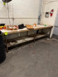 solid wood top table