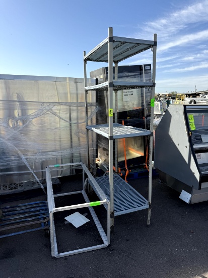 RACK FRAME WITH 4 TIER RACK