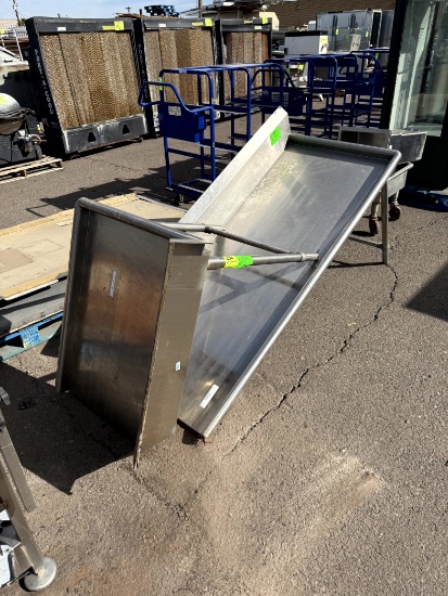 STAINLESS RUN OFF TABLE FOR WASHER