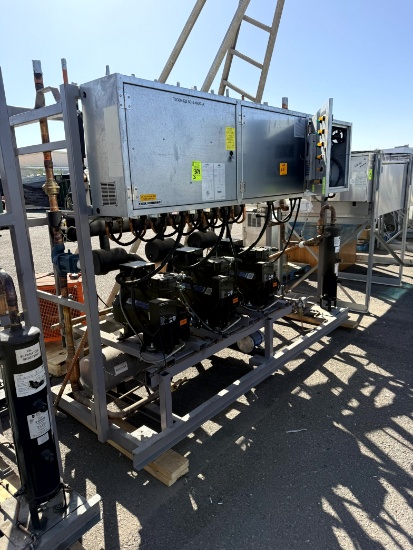 KYSOR WARREN 3 PUMP COMPRESSOR RACK