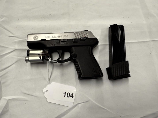 PISTOL, TAURUS PT-111 9MM WITH LASER