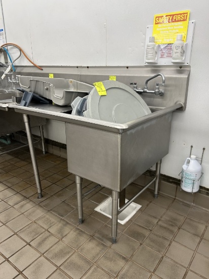 STAINLESS STEEL SINGLE BASIN SINK