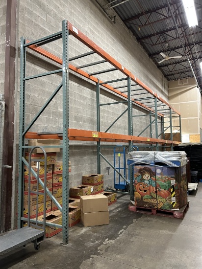 4 SECTIONS OF PALLET RACKING