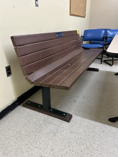 6FT RECYCLED PLASTIC BENCH