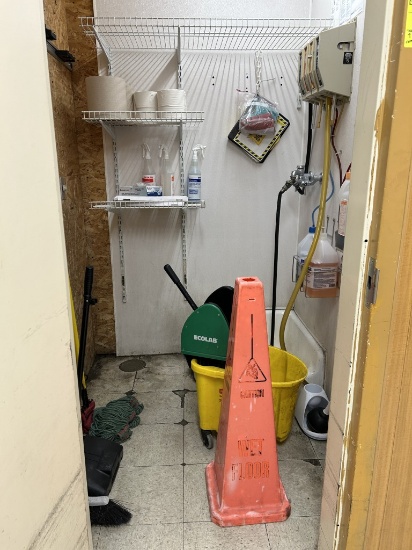 CONTENTS OF JANITORIAL CLOSET