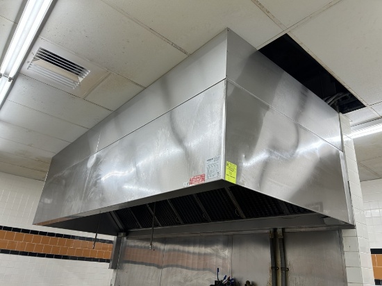 LASASCO 12FT KITCHEN EXHAUST HOOD W/ ANDSUL