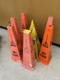 GROUP OF WET FLOOR CONES