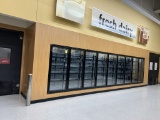 9 DOOR DAIRY BOX W/ RACKS AND PALLET DOOR