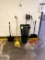 DUSTPAN , EXTENSION CHORD, BASKET AND BROOM