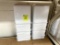 GROUP OF WHITE BULK FOOD CONTAINERS