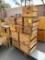 GROUP OF WOOD CRATES