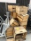 GROUP OF WOOD CRATES