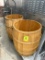 WOOD BARRELL MERCHANDISER