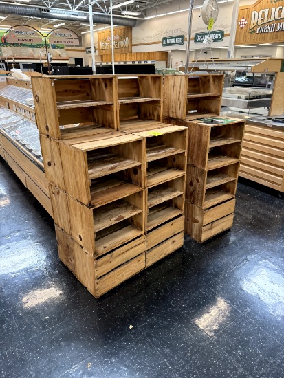 WOOD CRATE STYLE DISPLAY