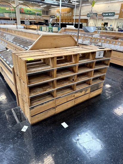WOOD CRATE STYLE DISPLAY