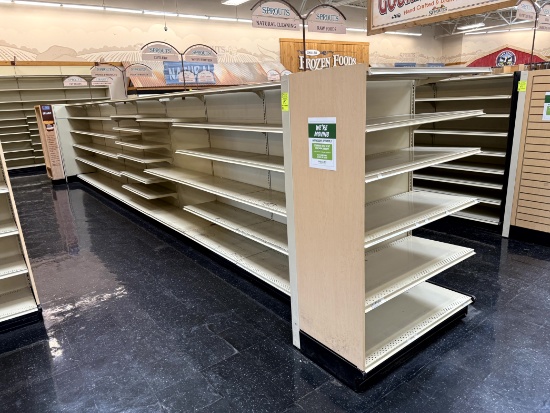 28FT RUN OF KENT SHELVING