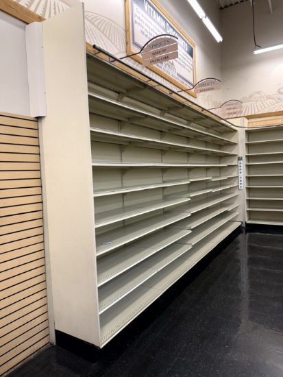 20FT RUN OF KENT WALL SHELVING