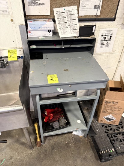 METAL RECEIVING DESK
