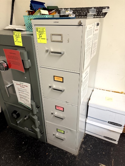 FOUR DRAWER METAL FILE CABINET